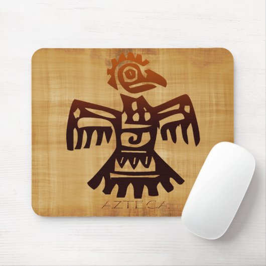 Tapis De Souris AZTEC Bird Spirit Amaranth Art mexicain Mousepad (Avec souris)