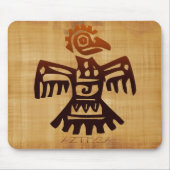 Tapis De Souris AZTEC Bird Spirit Amaranth Art mexicain Mousepad (Devant)