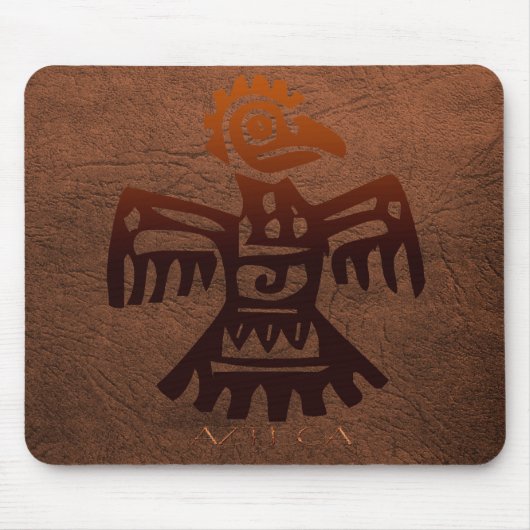 Tapis De Souris AZTEC Bird Spirit Amaranth Art mexicain Mousepad (Devant)