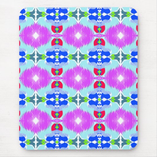 Tapis De Souris Azure Bloom Kaleidoscope (Devant)