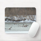 Tapis De Souris B7 Oies canadiennes en vol (Avec souris)