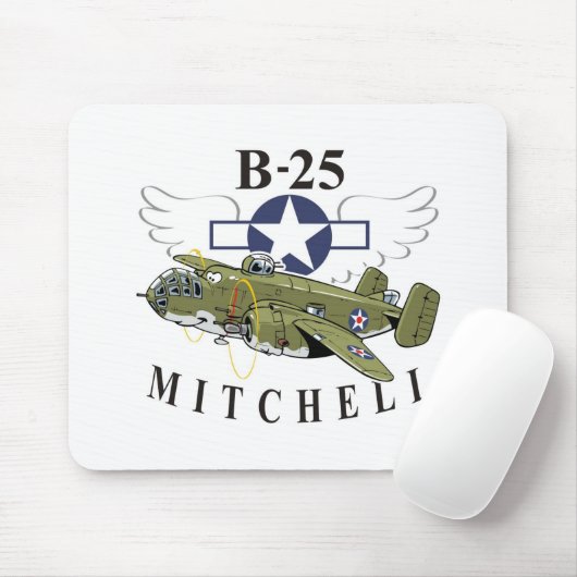 Tapis De Souris B-25 Mitchell (Avec souris)