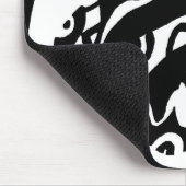 Tapis De Souris B&W "Glow" Art Abstrait (Coin)