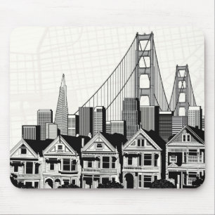 Tapis De Souris B&W San Francisco la Californie
