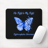 Tapis De Souris Babfly His Fight is My Fight Hydrocephalus Awar (Avec souris)