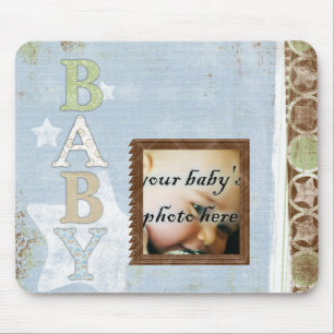 Tapis De Souris Baby Blue Stars Mousepad Souris