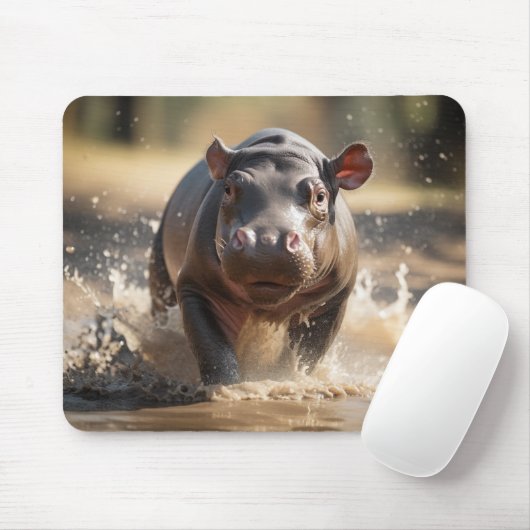 Tapis De Souris Baby Hippo (Avec souris)