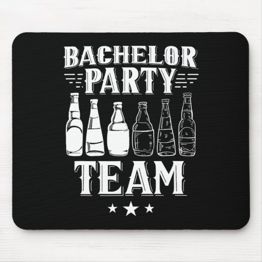 Tapis De Souris Bachelor Party Team Groom Bride 4 (Devant)
