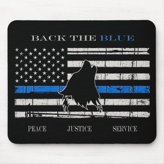 Tapis De Souris Back the Blue (Devant)