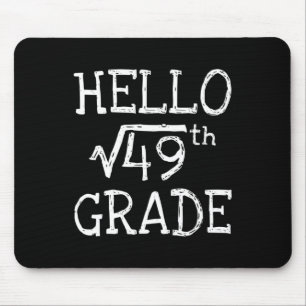 Tapis De Souris Back To School 7th Grade Square Root Of 49 Math Ki