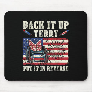 Tapis De Souris Back Up Terry Le Mettre Dans Le Feu Inverse 4th De