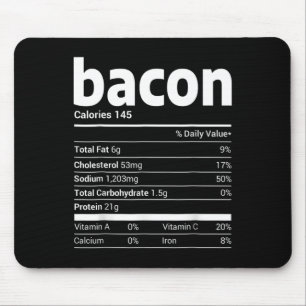 Tapis De Souris Bacon Nutrition Fiches familiales Correspondance d