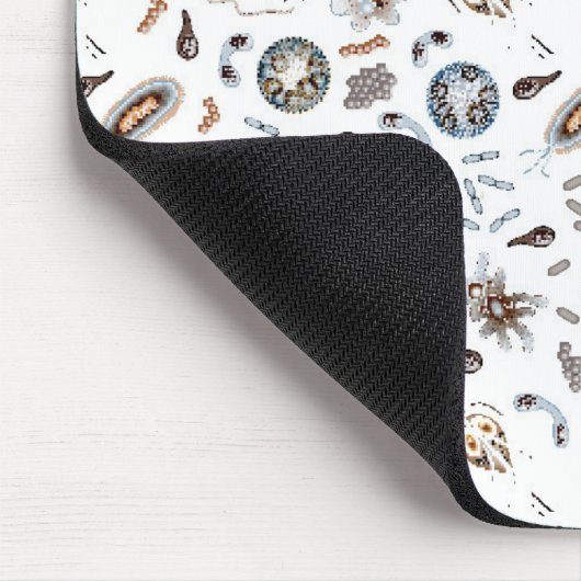 Tapis De Souris Bactéries et motif de virus (Coin)