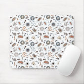 Tapis De Souris Bactéries et motif de virus (Avec souris)
