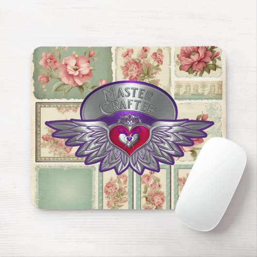 Tapis De Souris Badge Master Scrapbook (Avec souris)