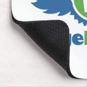 Tapis De Souris BadgeHungry blanc Mousepad (Coin)