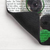 Tapis De Souris Badger avec chapeau vert et moustache (Coin)