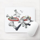 Tapis De Souris Badminton (Avec souris)