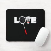 Tapis De Souris Badminton - Amour (Avec souris)