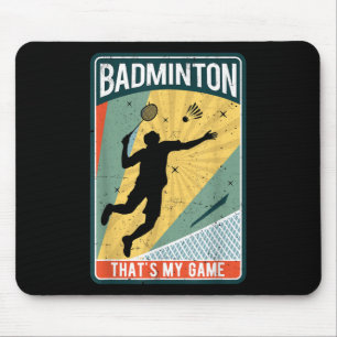 Tapis De Souris Badminton Comment Je Roule Vintage Que Mon Jeu
