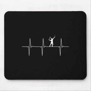 Tapis De Souris Badminton Ecg fréquence de pulse de la navette