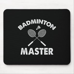 Tapis De Souris Badminton Master Funny Badminton Player Shuttle Ra