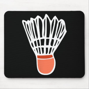 Tapis De Souris Badminton Player Racket Shuttle Illustration Sport