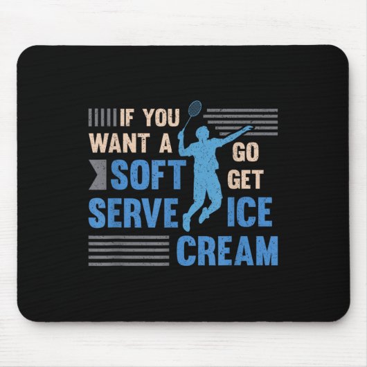 Tapis De Souris Badminton Player Soft Sert Badminton (Devant)