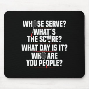 Tapis De Souris Badminton Racket Sert Navette Joueur Badminton Pl