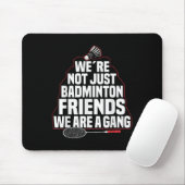 Tapis De Souris Badminton Team Game A Gang Shuttle Player Badminto (Avec souris)