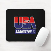 Tapis De Souris Badminton Usa (Avec souris)
