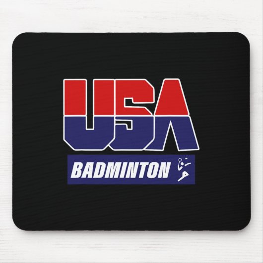 Tapis De Souris Badminton Usa (Devant)
