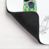 Tapis De Souris Bagpiper de gentillesse dans Green Kilt (Coin)