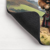 Tapis De Souris Bagpiper de vache écossaise Highland (Coin)