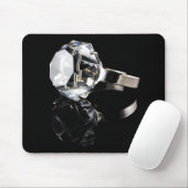 Tapis De Souris Bague à diamant sur le noir (Avec souris)