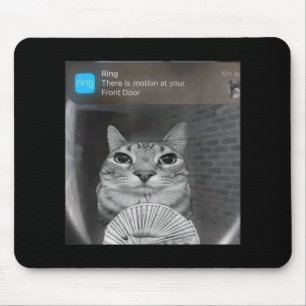 Tapis De Souris Bague Chat Avec Mouvement Mème Maudit Hommes Drôle