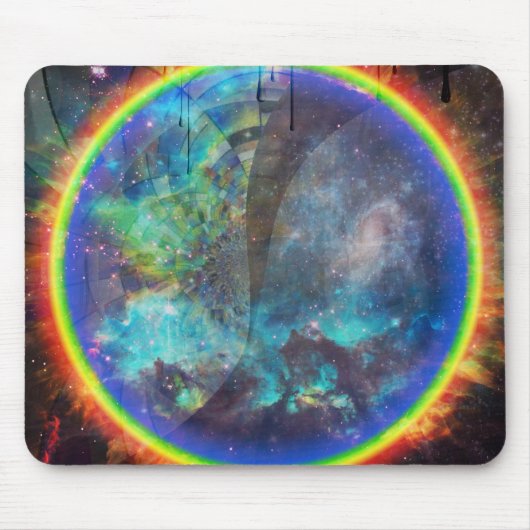 Tapis De Souris Bague de feu dans l'espace (Devant)