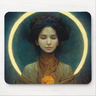 Tapis De Souris Bague De Lumière 2 Imaginaire Sci-fi