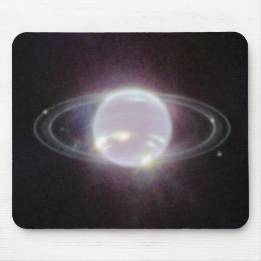 Tapis De Souris Bagues JWST de la planète Neptune (Devant)