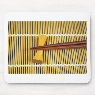 Tapis De Souris Baguettes à Sushi Sensei Maîtres Bois Bambou