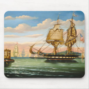 Tapis De Souris Baie de New York, coucher du soleil