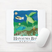 Tapis De Souris Baie Oahu Hawaï de Hanauma (Avec souris)