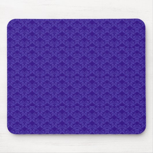 Tapis De Souris Baies bleu clair Damas (Devant)