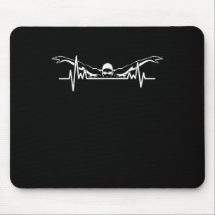 Tapis De Souris Baignade Heartbeat Équipe Baignade Femmes Filles