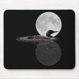 Tapis De Souris Baignades De Loon Dans La Souris Lune