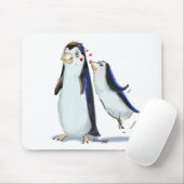 Tapis De Souris Baiser de pingouin (Avec souris)
