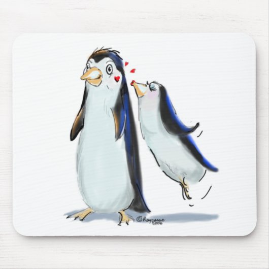 Tapis De Souris Baiser de pingouin (Devant)