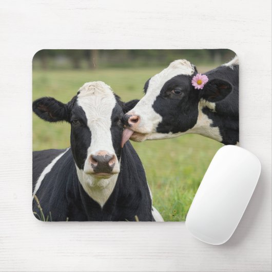 Tapis De Souris Baiser de vache Holstein (Avec souris)