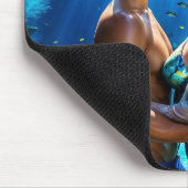 Tapis De Souris Baiser des amants sous-marins (Coin)