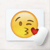 Tapis De Souris Baiser - Emoji (Avec souris)